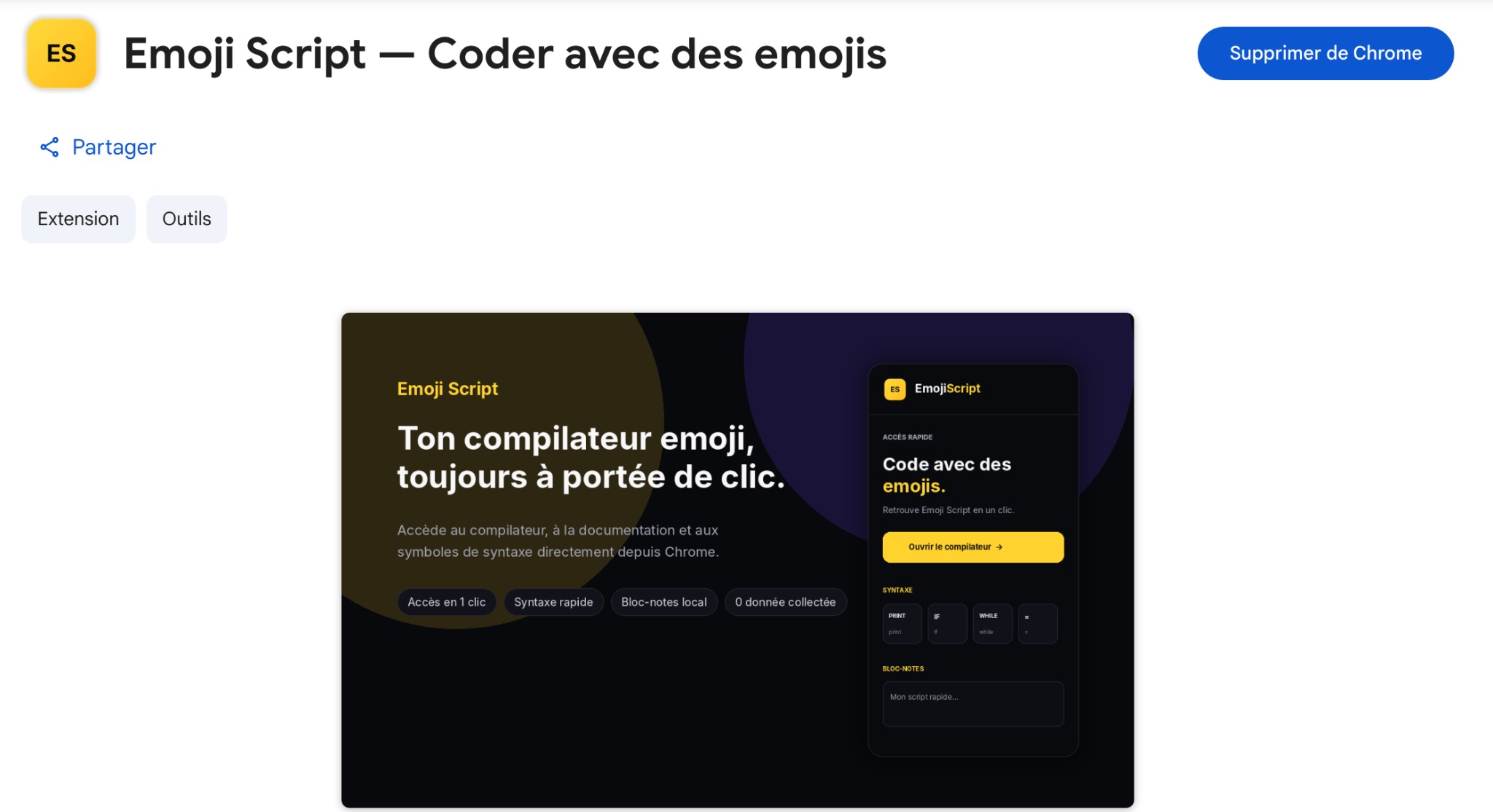 Emoji Script Chrome extension